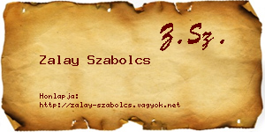 Zalay Szabolcs névjegykártya